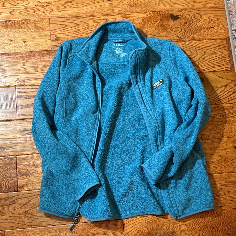 L.L. Bean Women's Teal Fleece Jacket